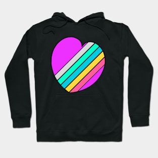 80s heart Hoodie